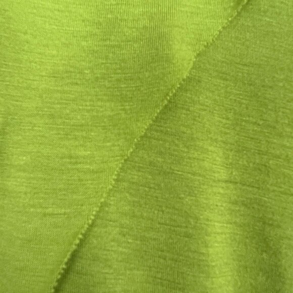 Aria Handmade Norma Tunic Top Womens Large Green Black Layered 3/4 Sleeve V-Neck - Picture 6 of 10